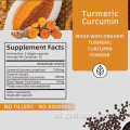 Curcumina de cúrcuma Extracto de pimienta negra Cápsula de curcumina
